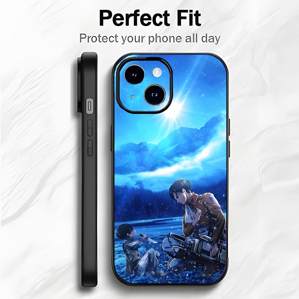Dark Japanese Anime A-Attack On Titan Phone Case Phone Case Soft Packaging Lightweight For iPhone17 16 15 14 13ProMax
