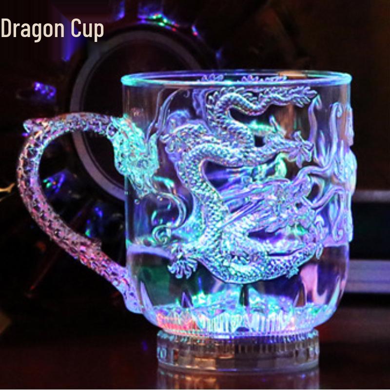 

Кружка Дракона: Акриловая кружка со светодиодной подсветкой, меняющей цвет