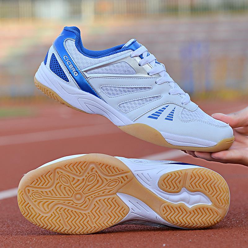 New badminton shoes men's breathable mesh comfortable volleyball shoes student competition training shoes couple table tennis shoes