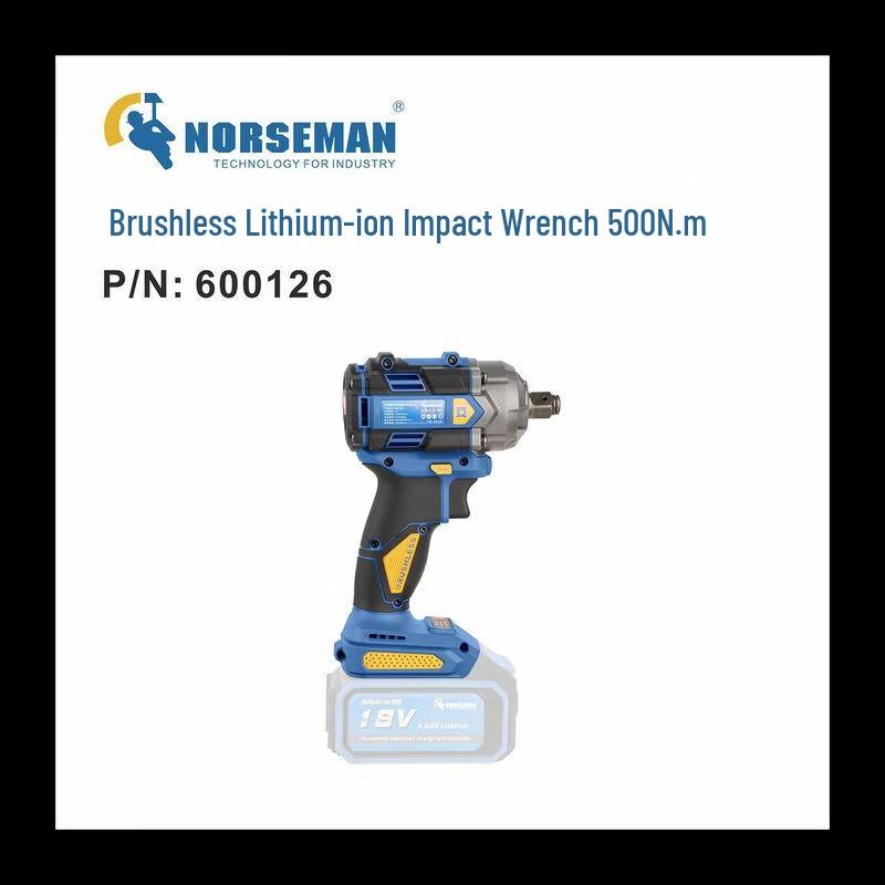 Norseman 1/2" Brushless Lithium Impact Wrench CN plug (adapter included)