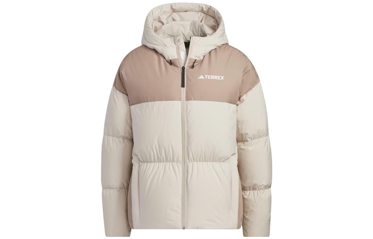 Adidas Goose Down Midweight Puffer Jacket Down Jacket Women s Beige IM9847 XL