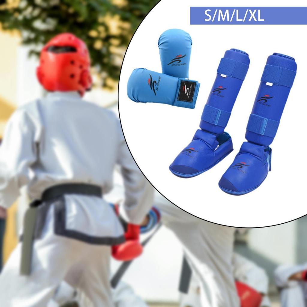 Karate Equipment Set: Gloves, Shin Guards, Material, Comfortable Design, Suitable for Boxing And