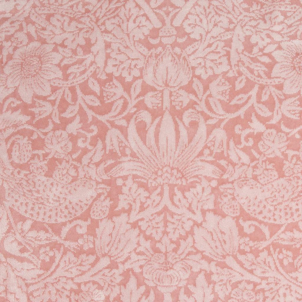 Nishikawa Imabari Towel Morris Gallery Made in RR00100022P Blanket, Single, "Strawberry Thief" Design, 100% Cotton, Fluffy, Japan, Pink,