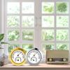 Innen-Thermometer Hygrometer Klare Zahlen Dekorative Außen-Thermometer für Terrasse Keine Batterie Benötigt 2 Zoll