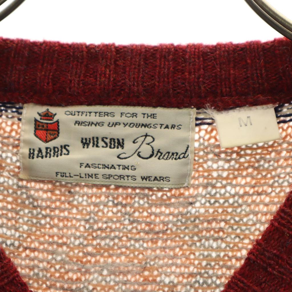 HARRIS WILSON 90-tal Ull Gamla Hängselbyxor handtag Långärmad tröja M stickad Herr Begagnad