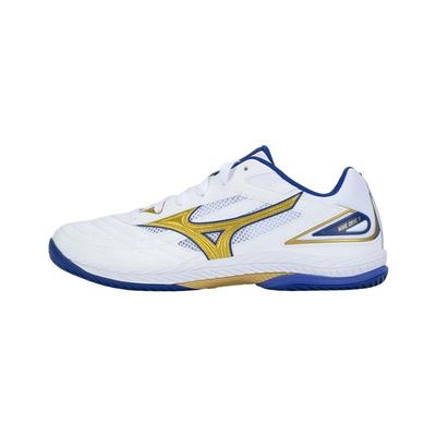 WAVE DRIVE 9 Unisex Low-Top Table Tennis Shoes Luxury Gold Blue 81GA220563