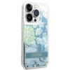 Guess Guhcp14Llflsn Iphone 14 Pro 6,1 Zielony/Green Hardcase Flower Liquid Glitter