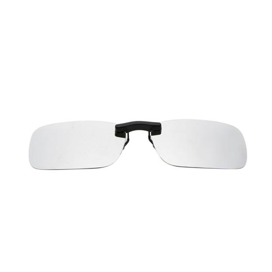 Portable Polarized Mirrored UV400 Clip-on Lens Sunglasses for Driving Fishing