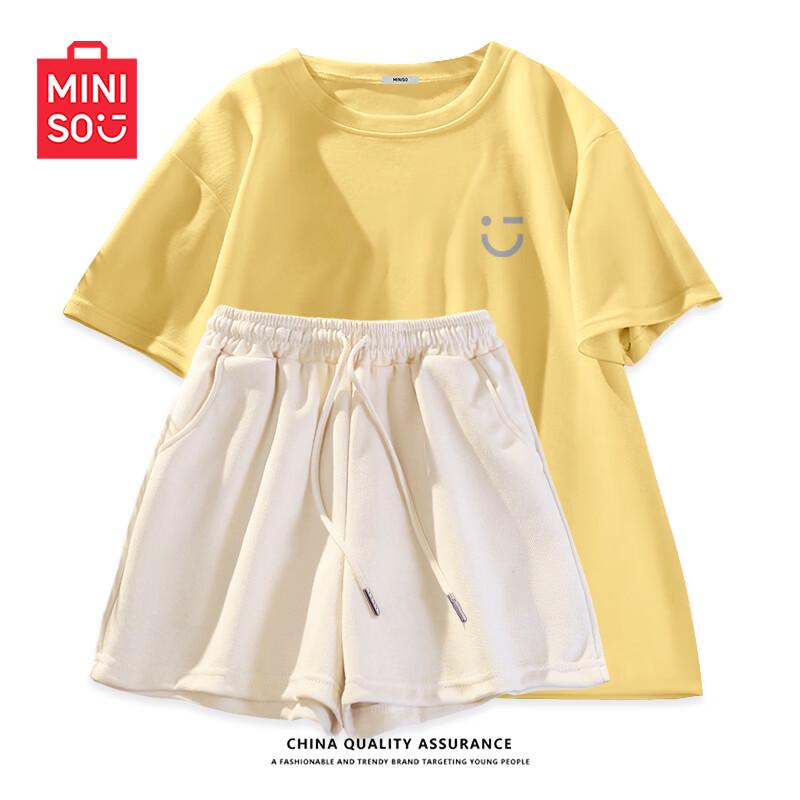 MINISO Women s Casual Sportswear Set with Shorts 2XL
