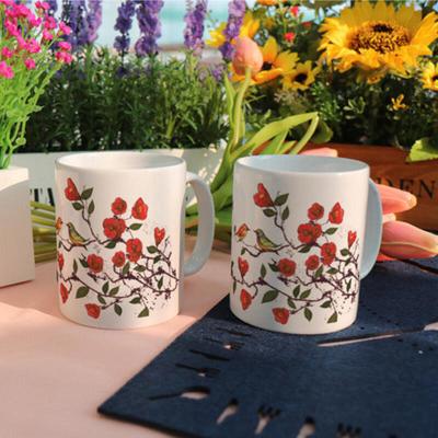 tf004-Design Mug 2p-A Pair of Birds On a Tree