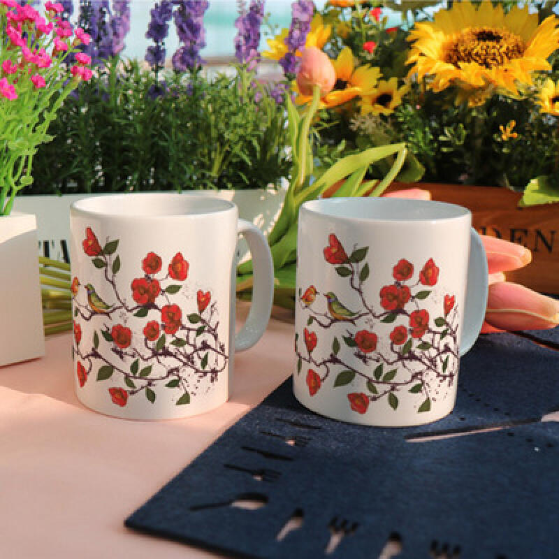 tf004-Design Mug 2p-A Pair of Birds on a Tree