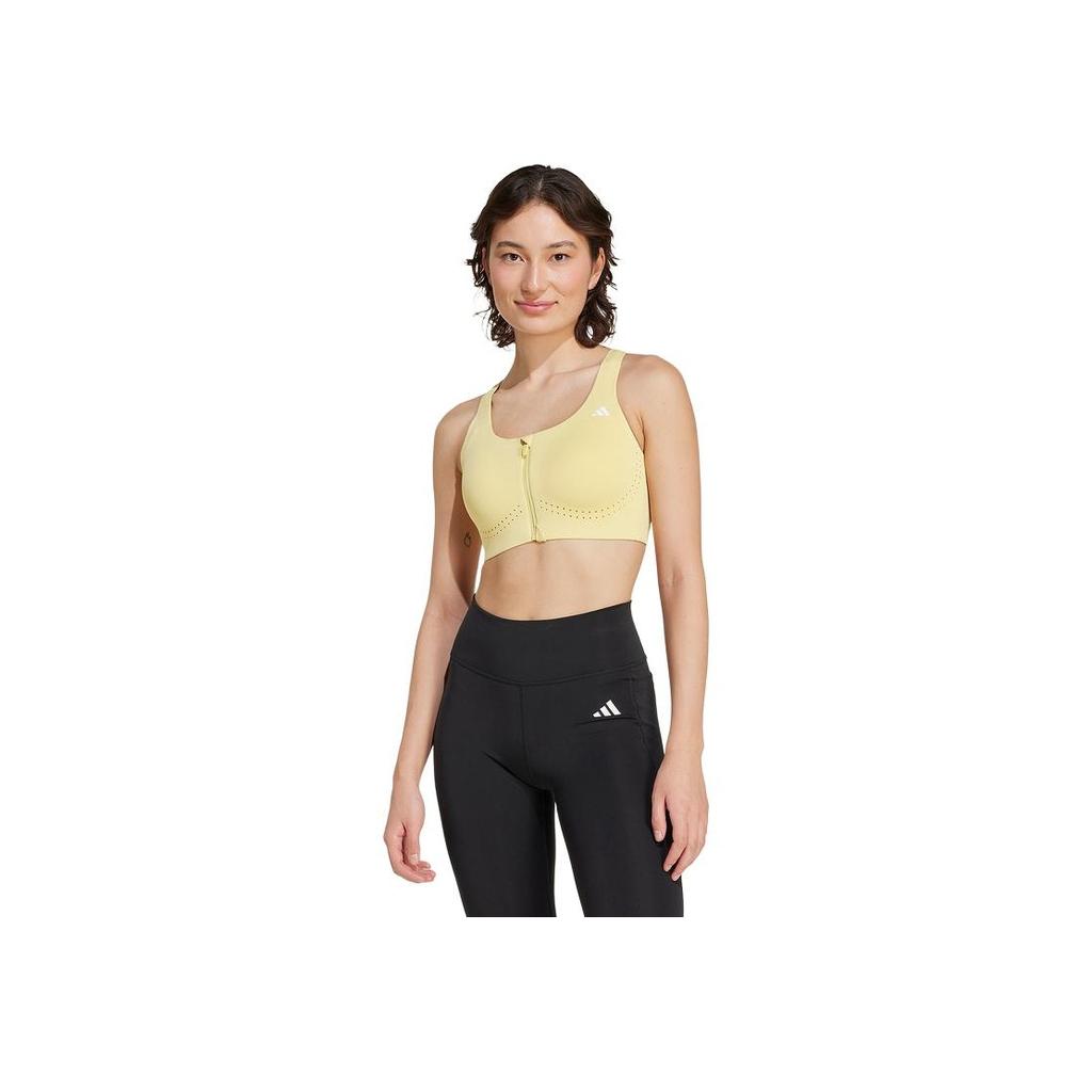 adidas Solid Color Quick-Dry High-Intensity Fitness Sports Underwear Women Underwear Yellow KA8112