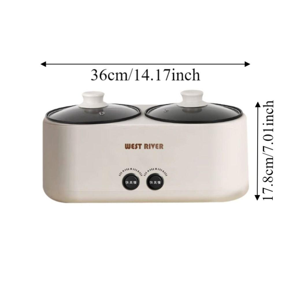 Multi-Functional Double-bile Rice Cooker Automatic Insulation Non-stick Hot Pot Home Kitchen