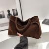 Handbag women's new versatile retro shoulder women's bag leather suede tote bag