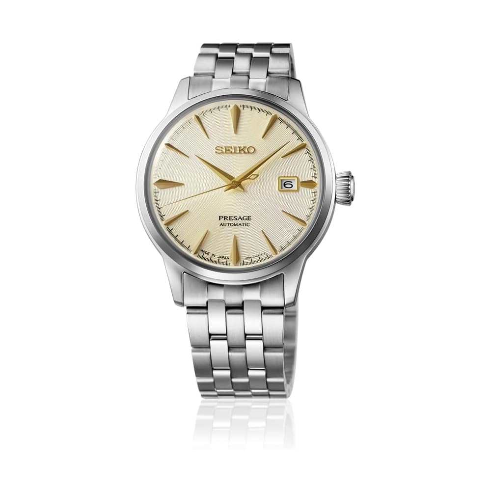 Seiko Presage SARY273 Men's Mechanical Watch Automatic Date Calendar Light Gold Stainless Steel