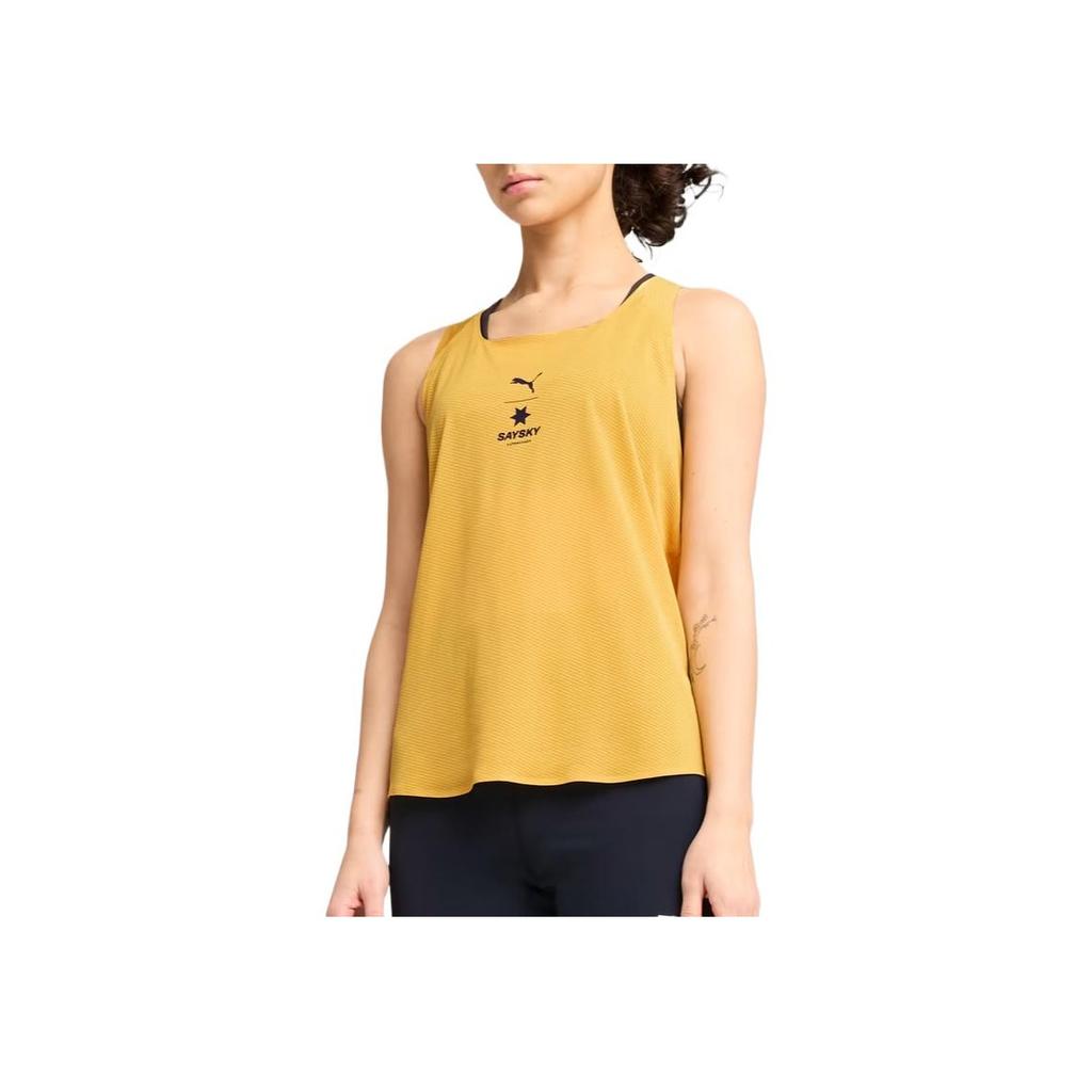 Puma X Saysky Collaboration Fashion Soft Versatile Sports Tank Top Women tops Gold 526838-62