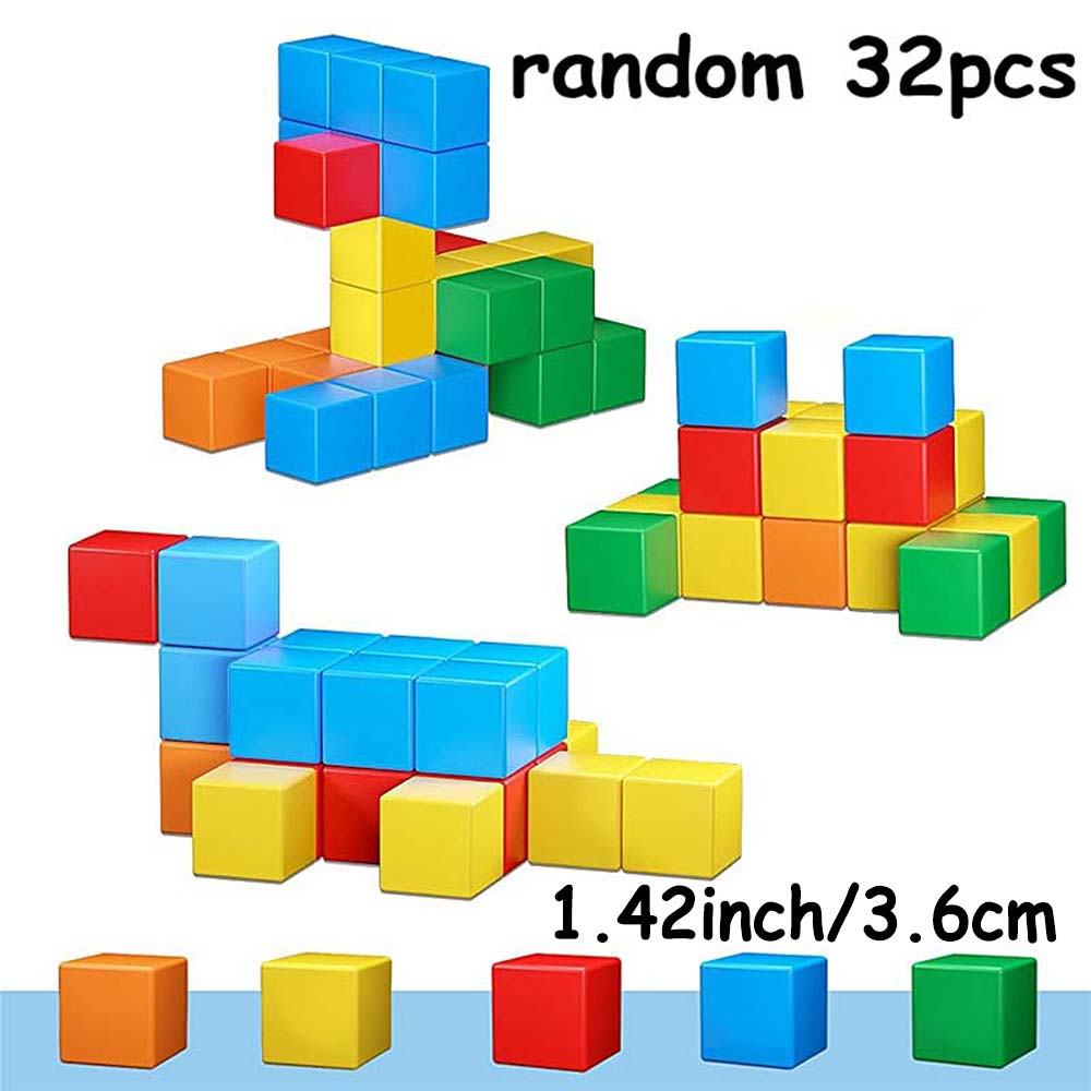 1.42 Inch Magnetic Tiles Toys STEM Magnet Toys Magnetic Blocks Building Toys Montessori Toy 2024 Best Gifts for Childrens