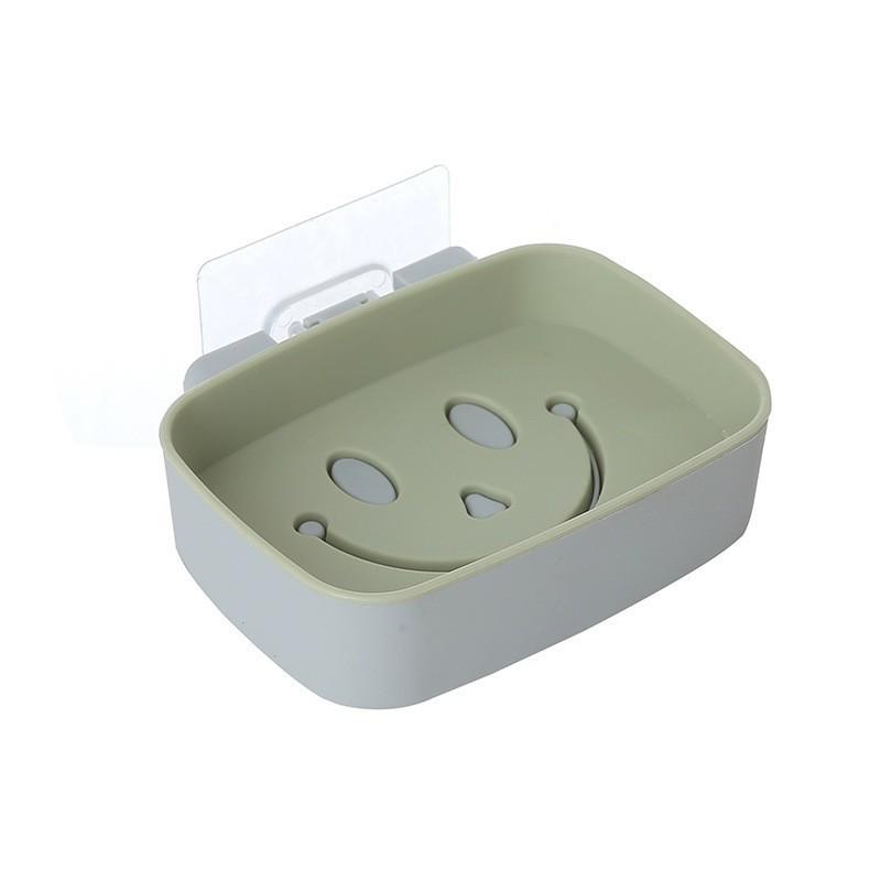 Suction Cup Wall-Mounted Soap Rack: Punch-Free, Creative Drain Design, No Water Accumulation, Home Storage Solution