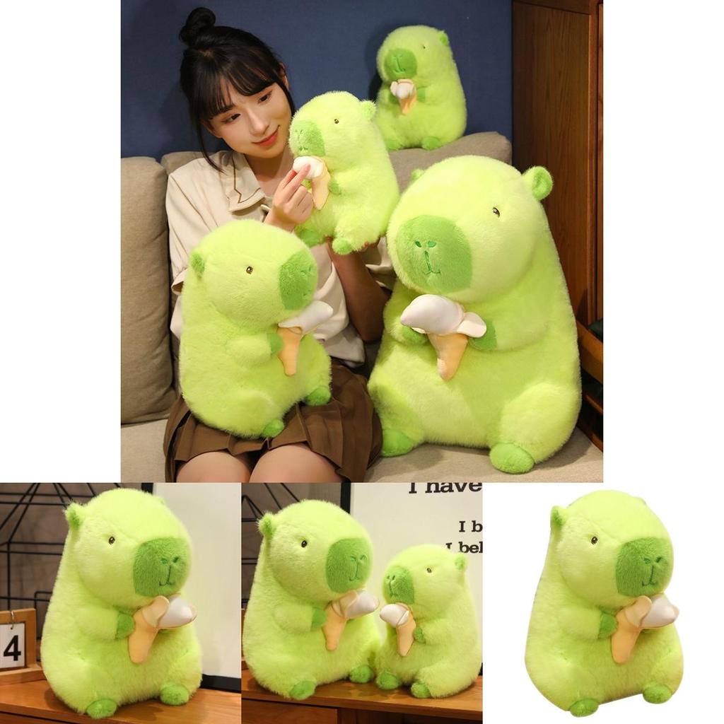 Capybara Plush Toy With Bananas Decorate For Kids And Collectors