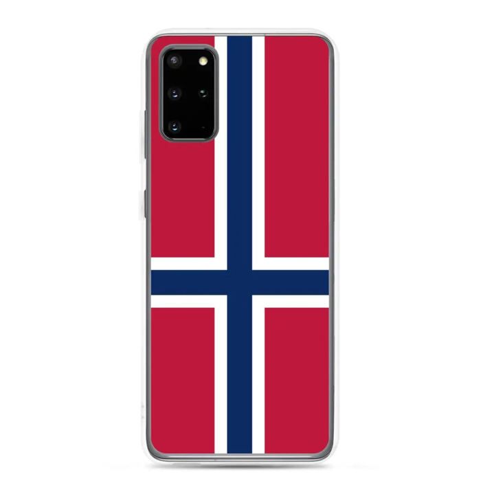 Coque Téléphone - Samsung - Galaxy S20 Ultra - Drapeau de la Norvège - Souple - Multicolore