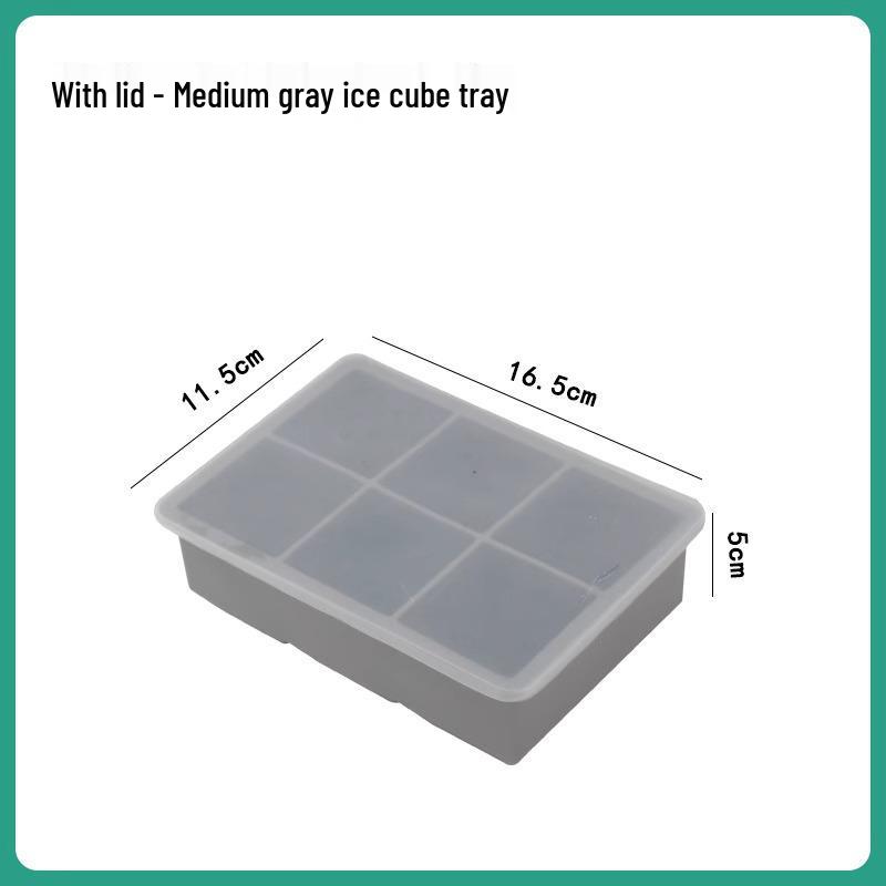 Silicone Ice Tray for Homemade Ice Cubes and Ice Cream - Food Grade, Large Capacity.