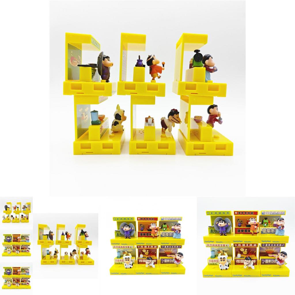 Adorable Crayon Shinchan Night Market Life Pvc Figurines For Collectors And Fans