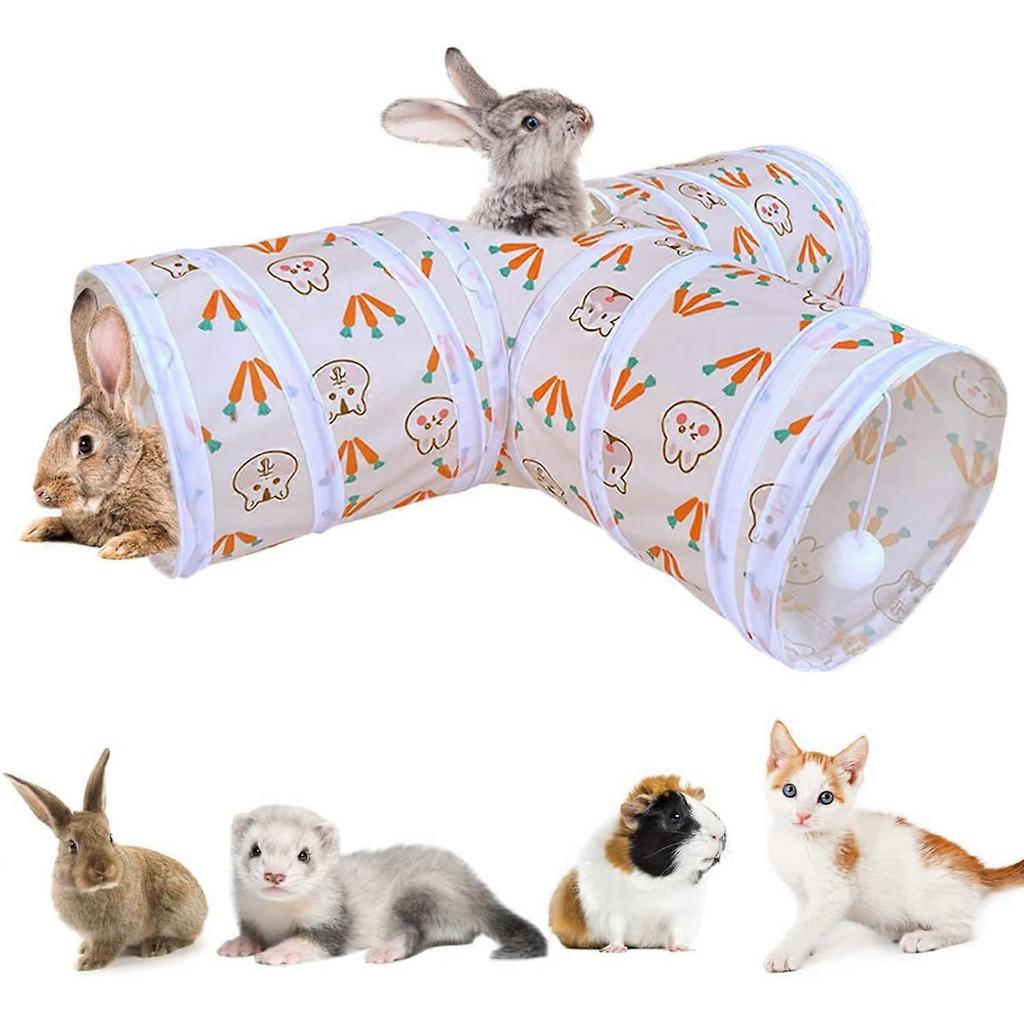 for Cat Tunnel Tube Collapsible Tunnels for Pet Peek Hole Hide-and-Seek Game