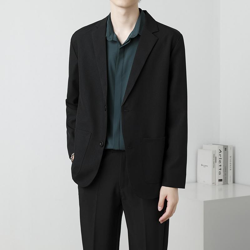 Men Spring and Summer Slim Fit Social Blazer Business Formal Jacket Youth Office Suit Jacket