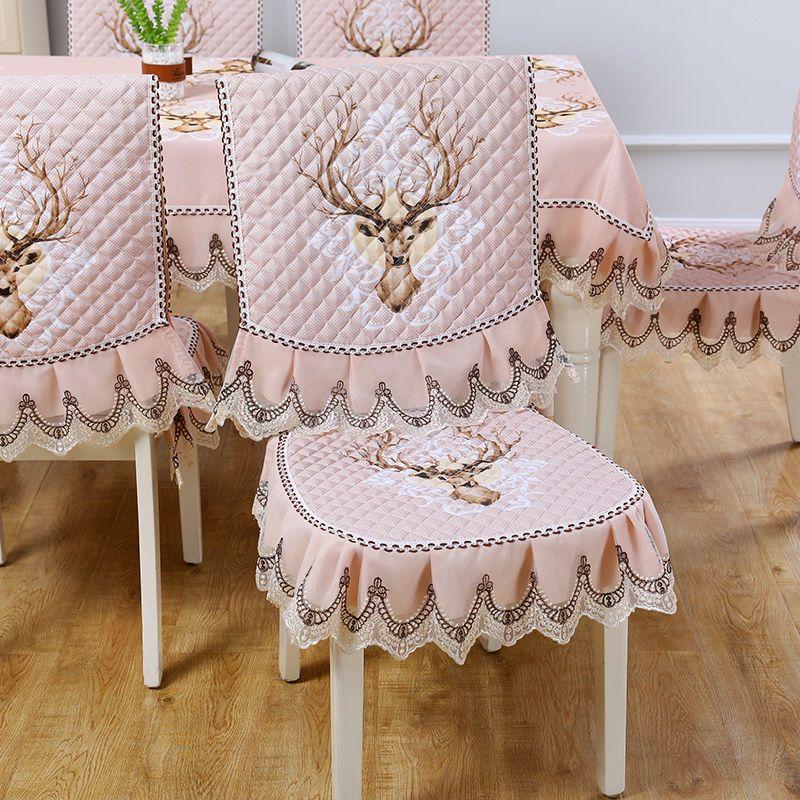 Advanced Universal Chair Cover Simple Dining Cushion Covers Table Tablecloth Home Decor Fabric Art Various Size Integrated and Split Styles Seat Mat