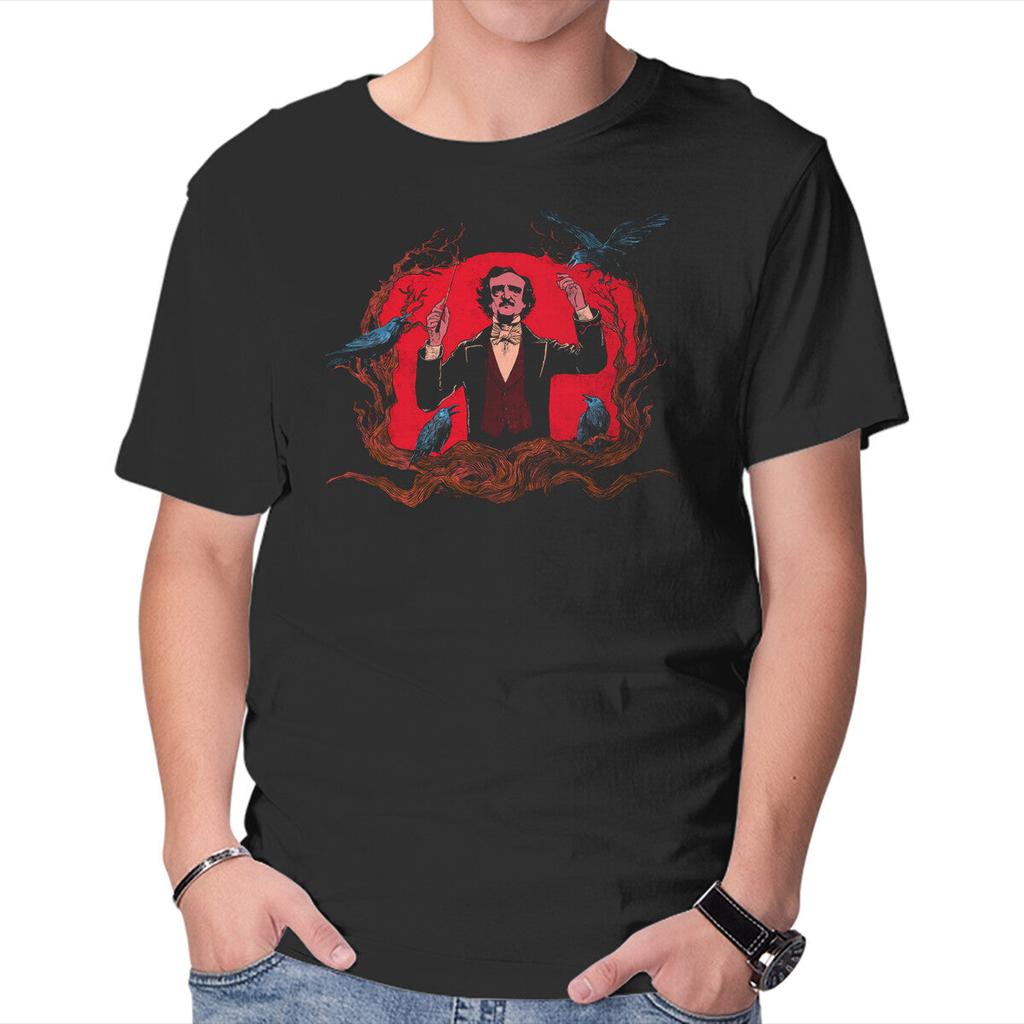 Unisex Crew Neck T-Shirt The Gothic Maestro Graphic Short Sleeve Casual Tee