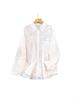 Plus Size Women's Long-Sleeved Summer Shirt - Slimming, Fresh, and Casual Design for 300 Jin 