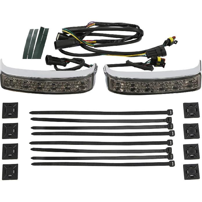 

LED Saddlebag Run/Brake/Turn Lamp Fit for Harley Davidson Touring 2014-later FLHTCU FLHTCUL FLHTK FLHTKL FLTRU and 2016-later FLHTKSE and FLTRUSE