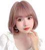 [BrightLala] Women's Bob Short Wig, Natural Full Wig, Side Bangs hf1915-TRT