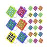 Zestaw 24 Miniaturowych Breloczków Tic Tac Toe Plastikowe Przenośne Breloczki do Kluczy Gra Akcesoria Dla Dzieci i Dorosłych