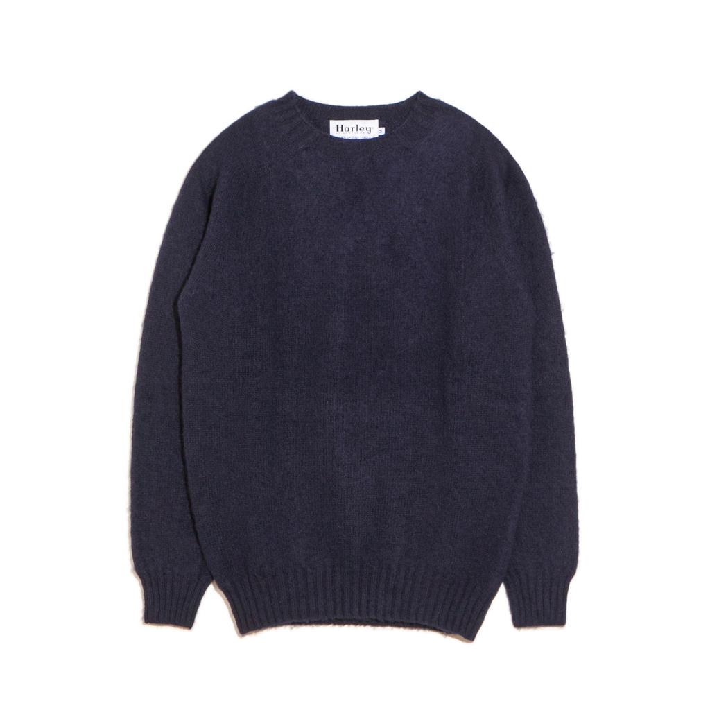 Halliobeuseukoteullaendeu Shaggy Dog Crew Neck Sweater - New Navy