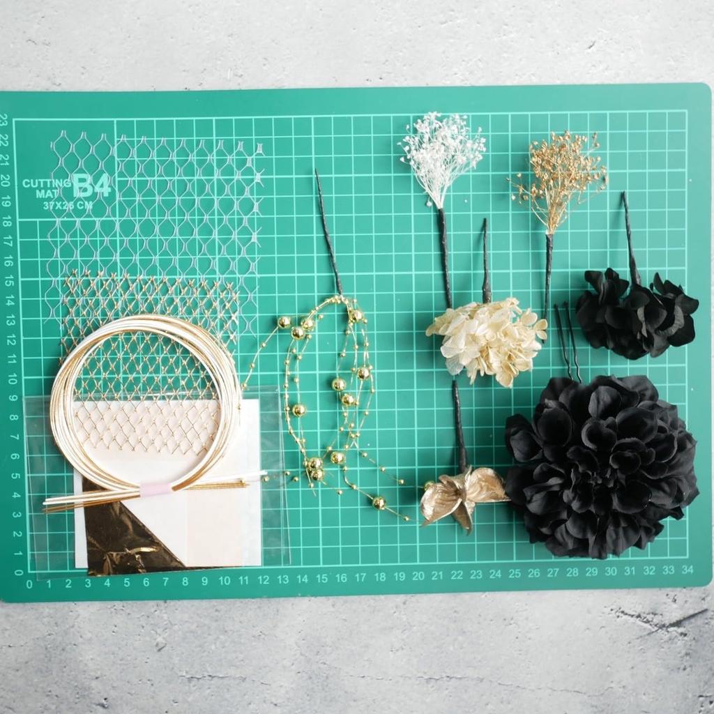 [Lomeri] Dahlia Hair Ornament with Pearl Shower - Perfect for Coming-of-Age Ceremony, Graduation Ceremony, Pre-Wedding Photoshoot, Wedding, Mizuhiki