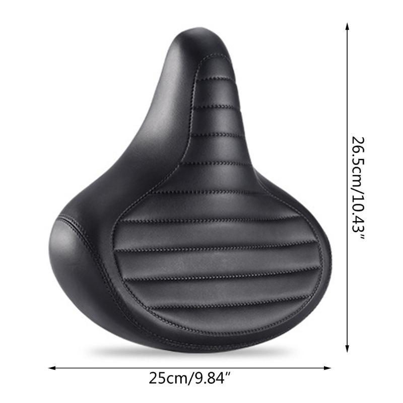 Ergonomic Bike Saddle Bike Seat with Shock Absorption and Waterproof Leather Suitable for Long Rides Water resistant