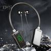 Wireless Earphone Bluetooth-compatible Hanging Neck Headset LED Display Waterproof Wireless Neckband Headphone