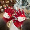 Miffy Rabbit sea salt blue bone girly gloves, cute plush and faux mink, warm split-finger gloves for women