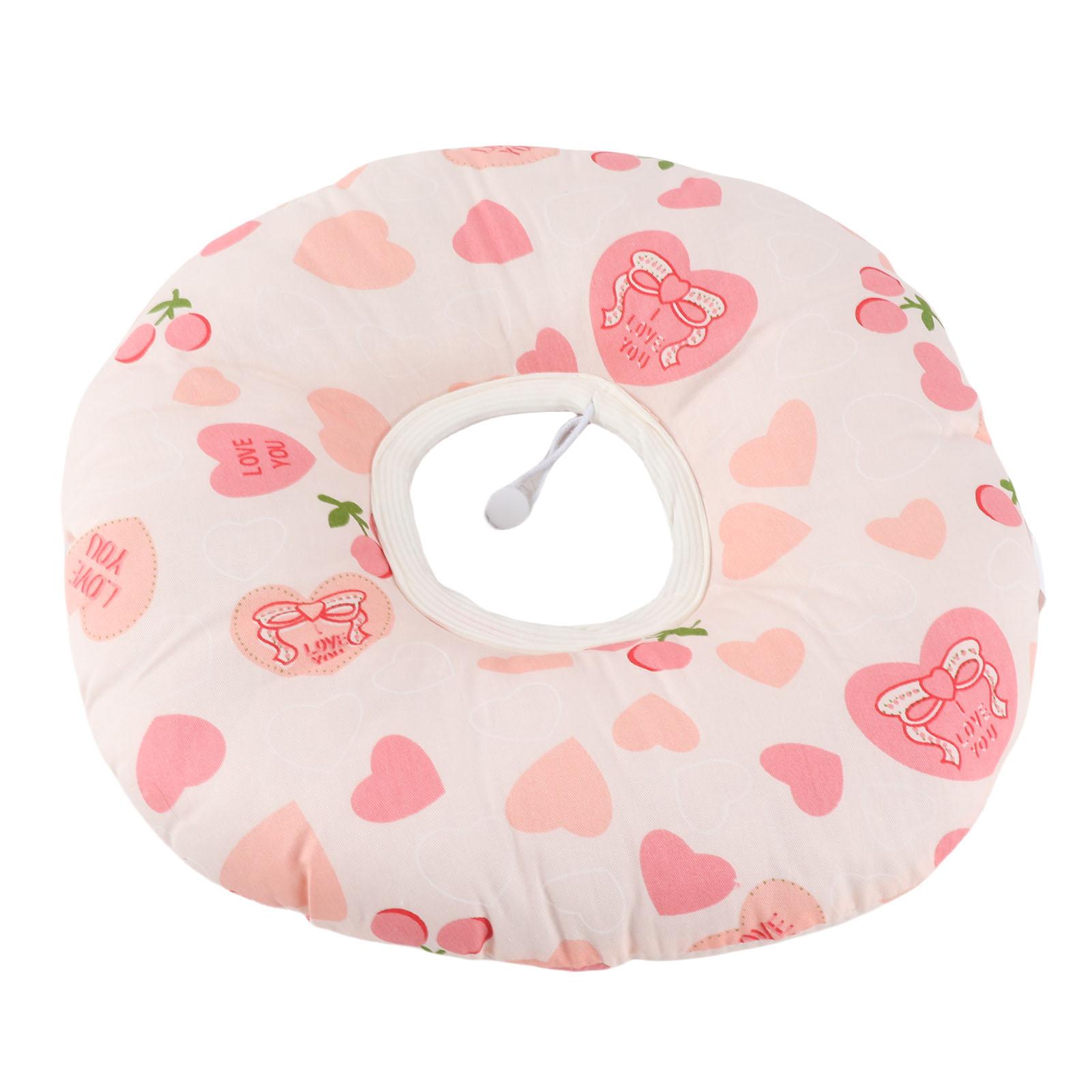 

Подушка для пирсинга ушей для спящих на боку Пончик с отверстием Хлопковая подушка-защита для ушей 12,6 дюйма