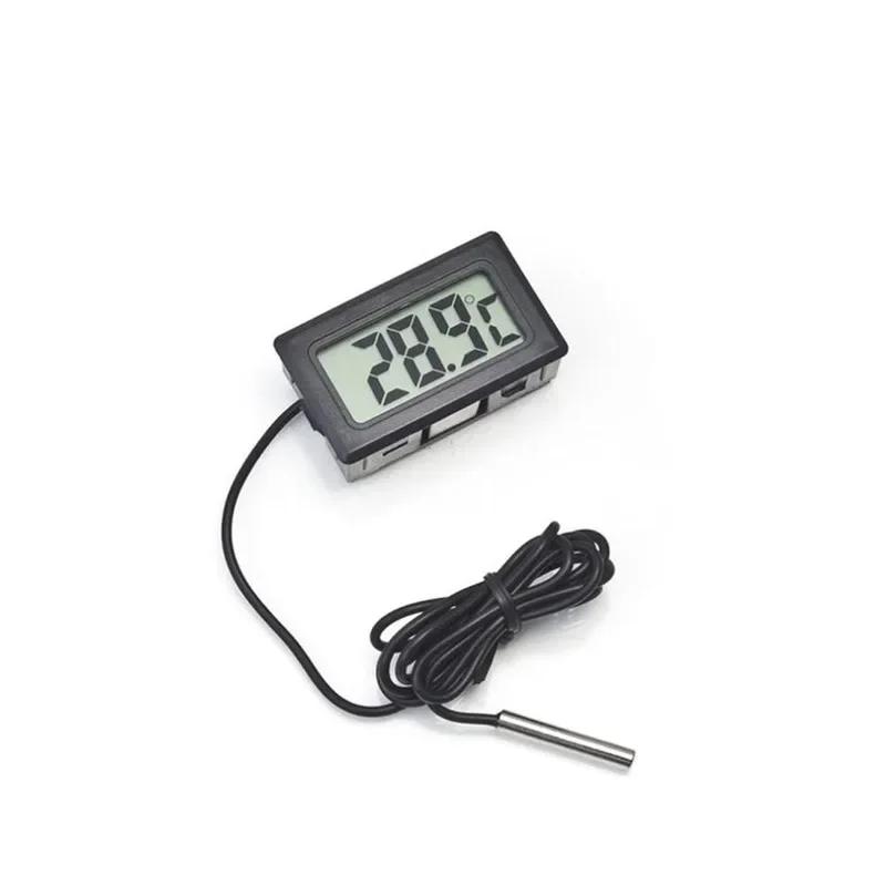 2026 Aquarium Waterproof Probe Thermometer Digital LCD Fish Tank Waterproof Thermometer Measuring Instrument Reptile NO Battery