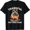 Funny Thanksgiving Cat Turkey Matching Family Dinner Feast T-Shirt