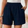 Women's Wide Leg Casual Shorts - Color Summer Loose Fit Comfortable Shorts