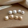 Fashionable Commuting Versatile High-end Square Geometric Stud Earrings with Elegant Style, New Trendy Earrings