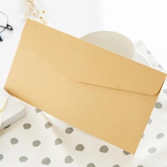 (10 Stück/Los) 11*22cm Kraft Umschläge Europäischen Klassischen Retro Papier Umschlag Leere Umschläge