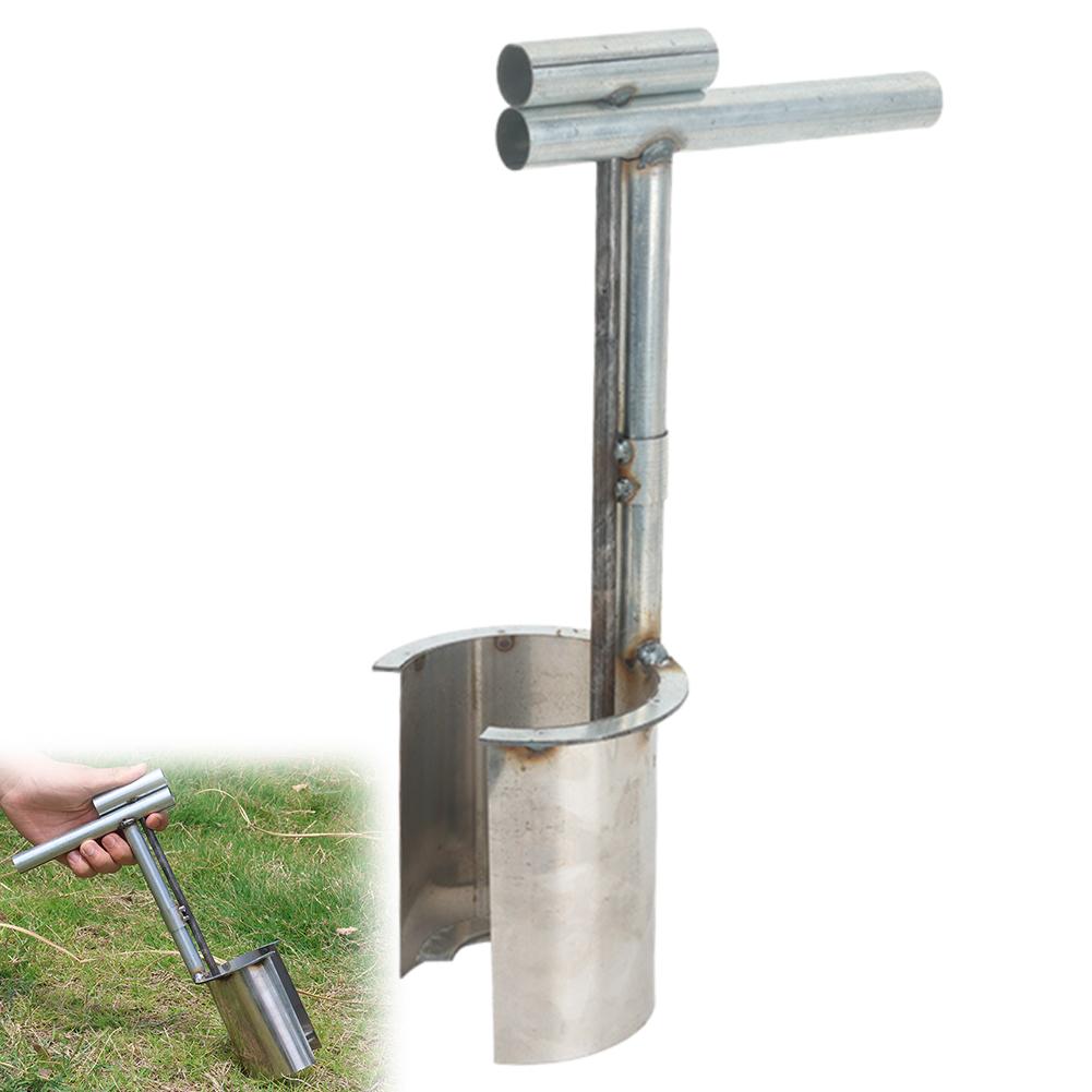 

Stainless Steel Seedling Transplanter Handheld Planting Tool Wear-resistant Soil Sampler For Plant and Fruit Tree