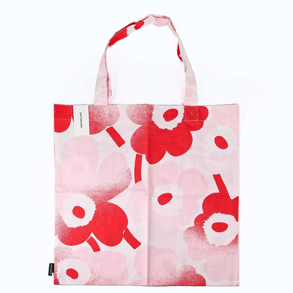 Marimekko Pieni Unikko Stoff-Tragetasche, Damen, Rosa, 73820 073820 133, Skandinavisches Design [Parallelimport]
