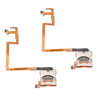 2 Pcs Storage Card Reader Slot and L R Shoulder Button Module Flexible Cable Metal Replacement for DSi NDSi