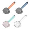 2-in-1 Pet Food Scoop with Bag Clip Multi-Function Dog Food Spoon for Dogs Cats Long Handle Transparent Pet Measuring Cup for Portion Control