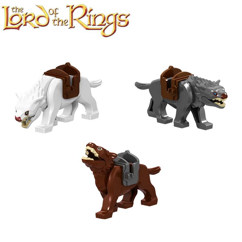 Small Particle Animal Series Building Blocks For Kids Tiger Polar Bear Dog Bear Elephant Deer Wolf Abs Plastic Material